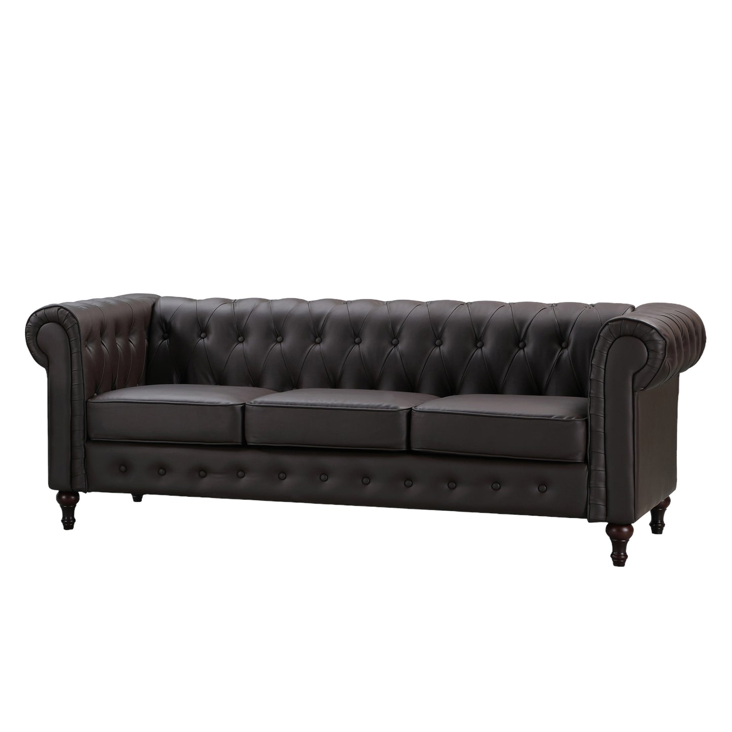 Chesterfield Design Leather Sofa