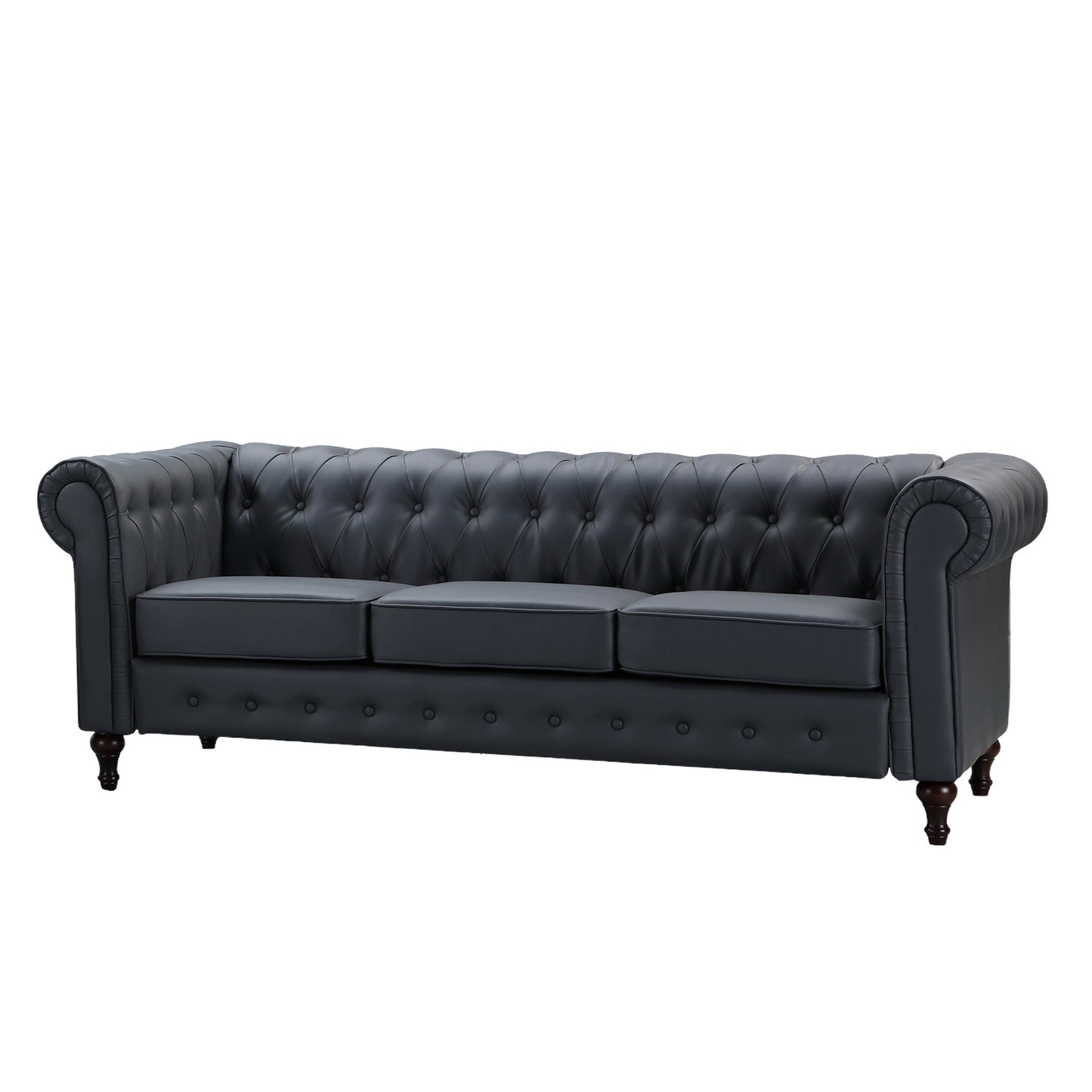 Chesterfield Design Leather Sofa